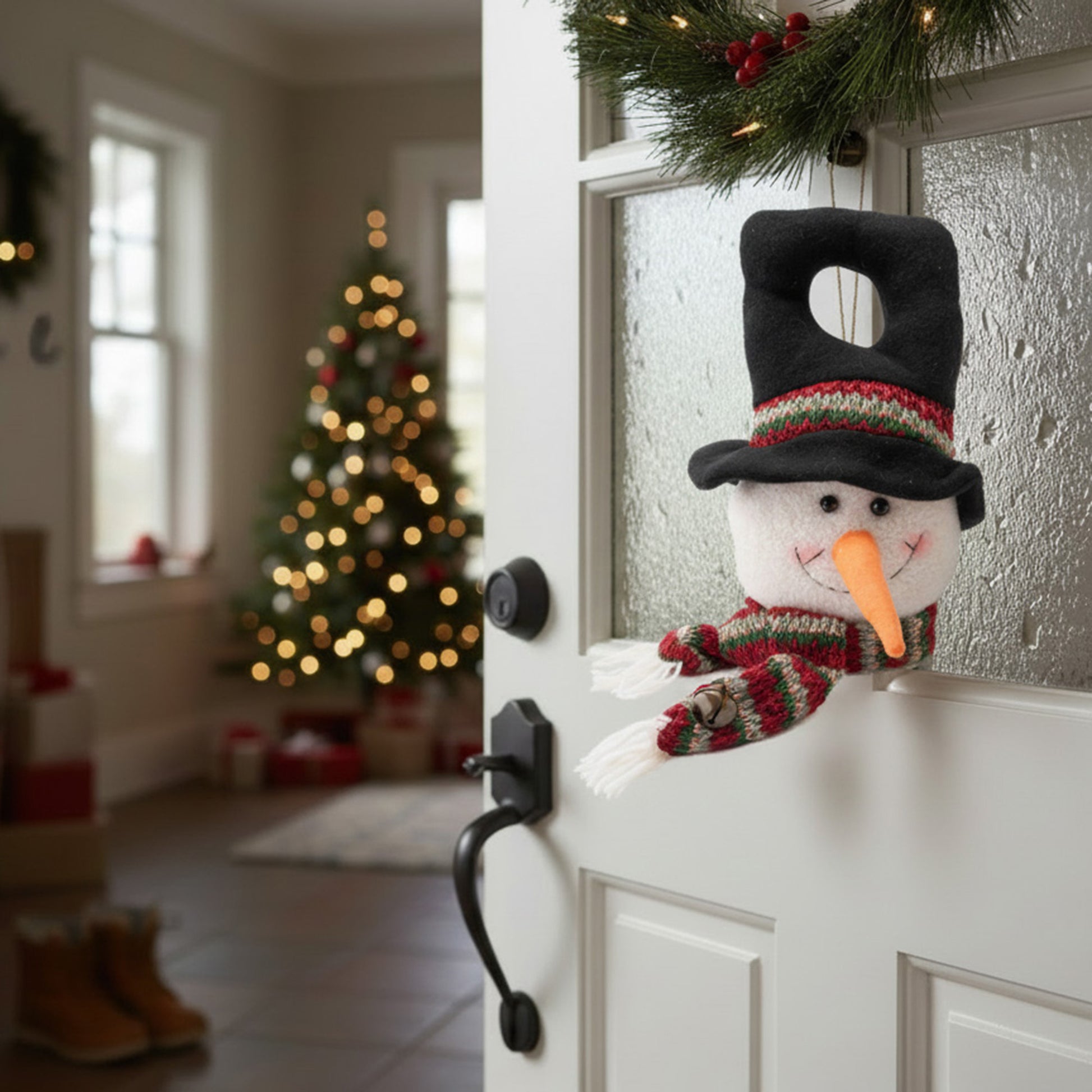 11" Snowman Door Hanger, Christmas, Wall Decor, Holiday Decor
