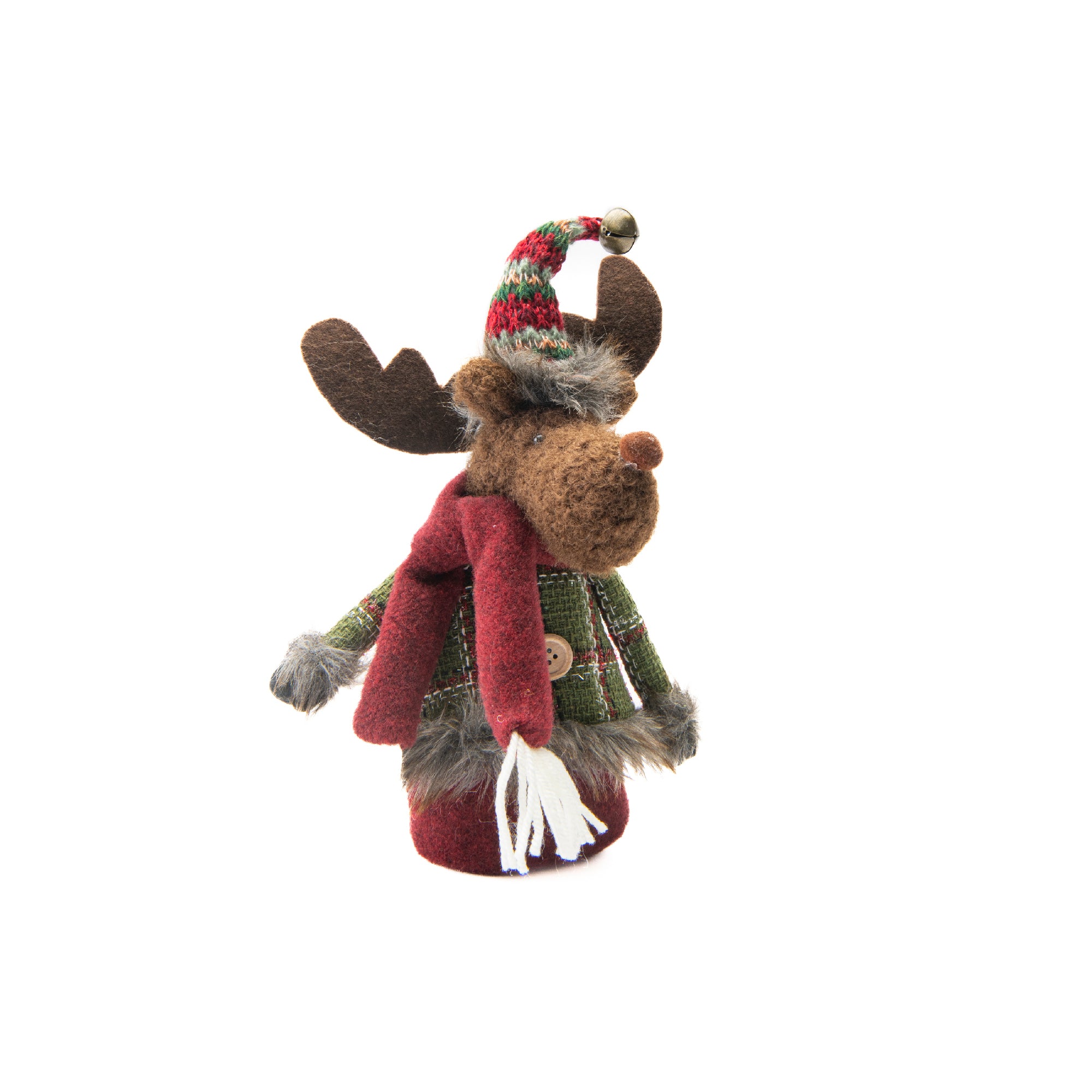 11" Cozy Moose Figure, Figurine, Holiday Decor