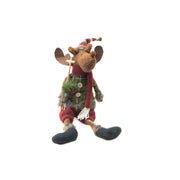 22" Cozy Moose Figure, Figurine, Holiday Decor