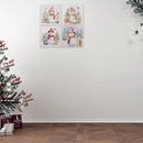 Canvas Wall Art Snowman - Set of 4