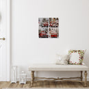 Canvas Wall Art Asstd (Truck With Presents) - Set of 4