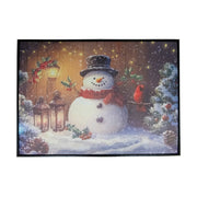 32" X 24" Framed Canvas Wall Art Snowman and Cardinal, Christmas, Wall Decor, Holiday Decor