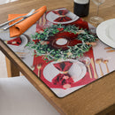 Plastic Placemat (Holiday Dinner) - Set of 12