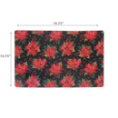 Plastic Placemat Multi Poinsettia - Set of 12