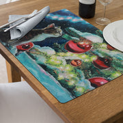 Night Cat Plastic Christmas Placemat Set of 12 – Holiday Table Decor
