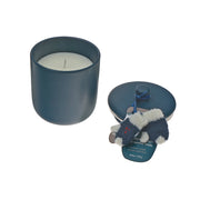 8.8 Ounce Candle And Knitted Glove Warm Vanilla Sugar, Holiday Gift Candle, Winter Gift Set, Scented Candle Gift