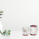 10.6 Oz Scented Snowman Glass Candle Cranberry Cassis