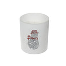 7Oz Matte White Jar Scented Candle (Snowman) (Myrrh & Tonka) - Set of 2