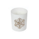 7Oz Matte White Jar Scented Candle (Snowflake) (Sacred Forest) - Set of 2