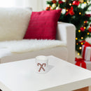 7Oz Matte White Jar Scented Candle (Candy Cane) (Peppermint) - Set of 2