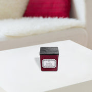 Christmas Square Candle Cranberry Cassis 7 Oz, Holiday Candle, Festive Home Decor