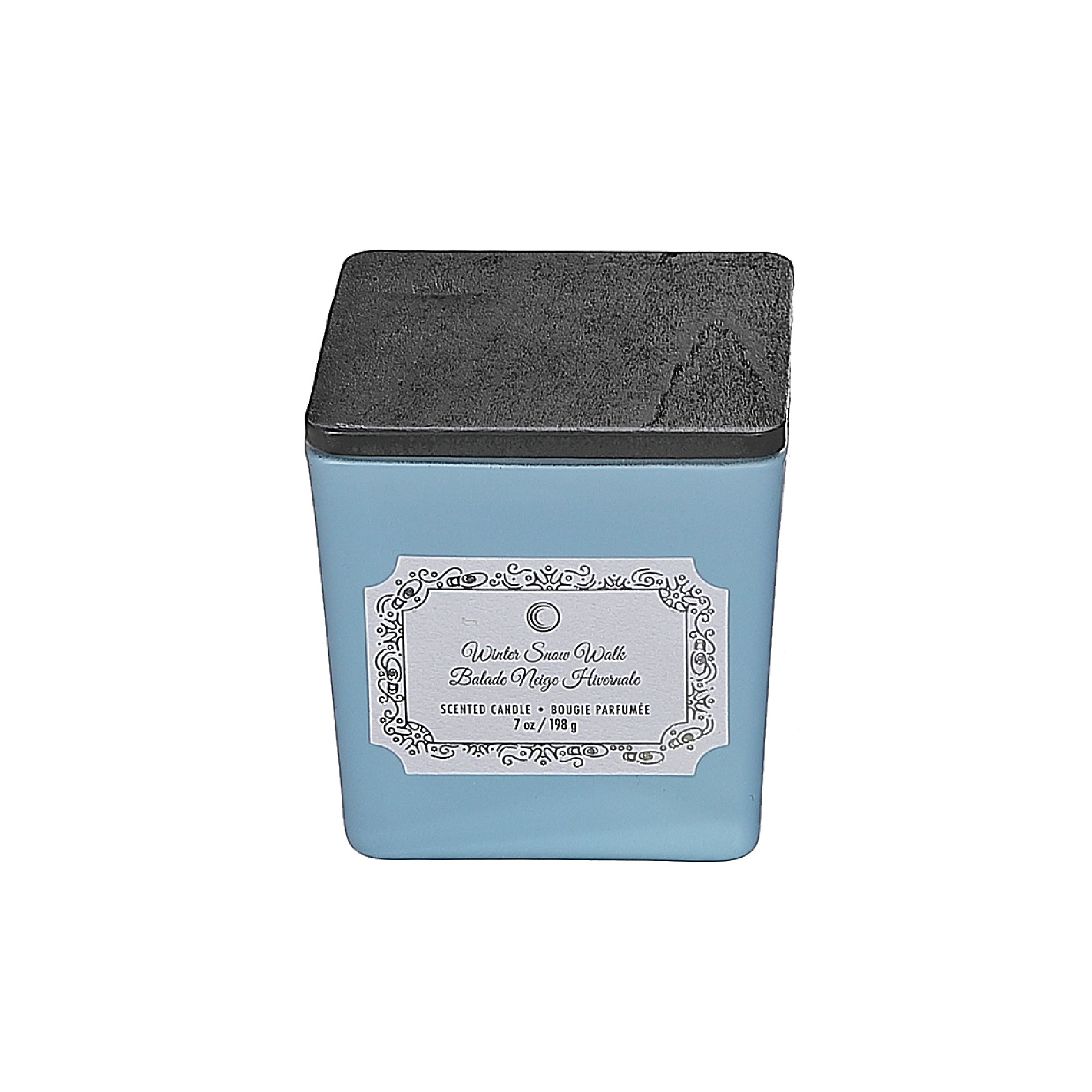 Christmas Square Candle Winter Snow Walk 7 Oz, Holiday Candle, Festive Home Decor