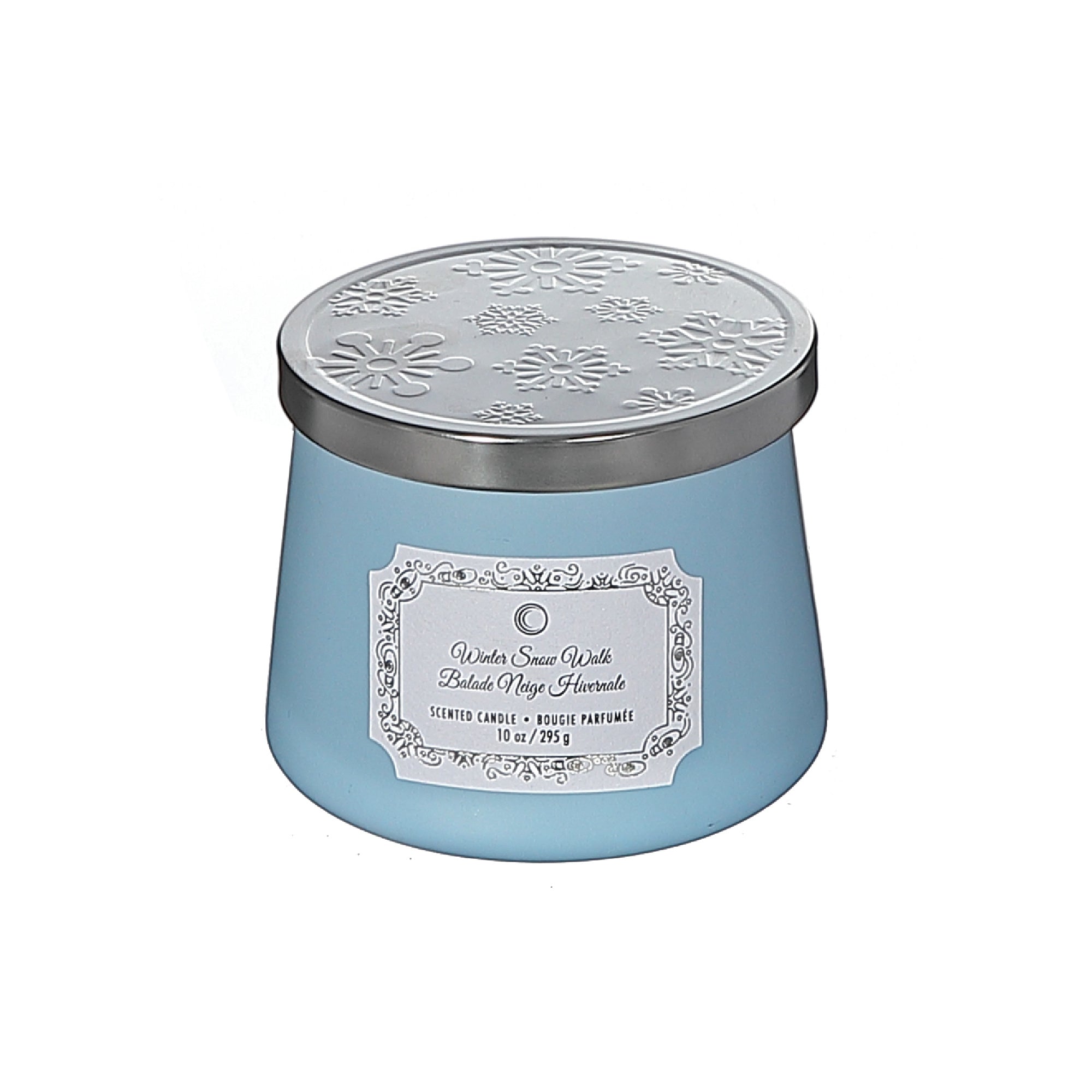 Christmas Taper Candle Winter Snow Walk 10.5 Oz, Holiday Candle, Festive Table Decor