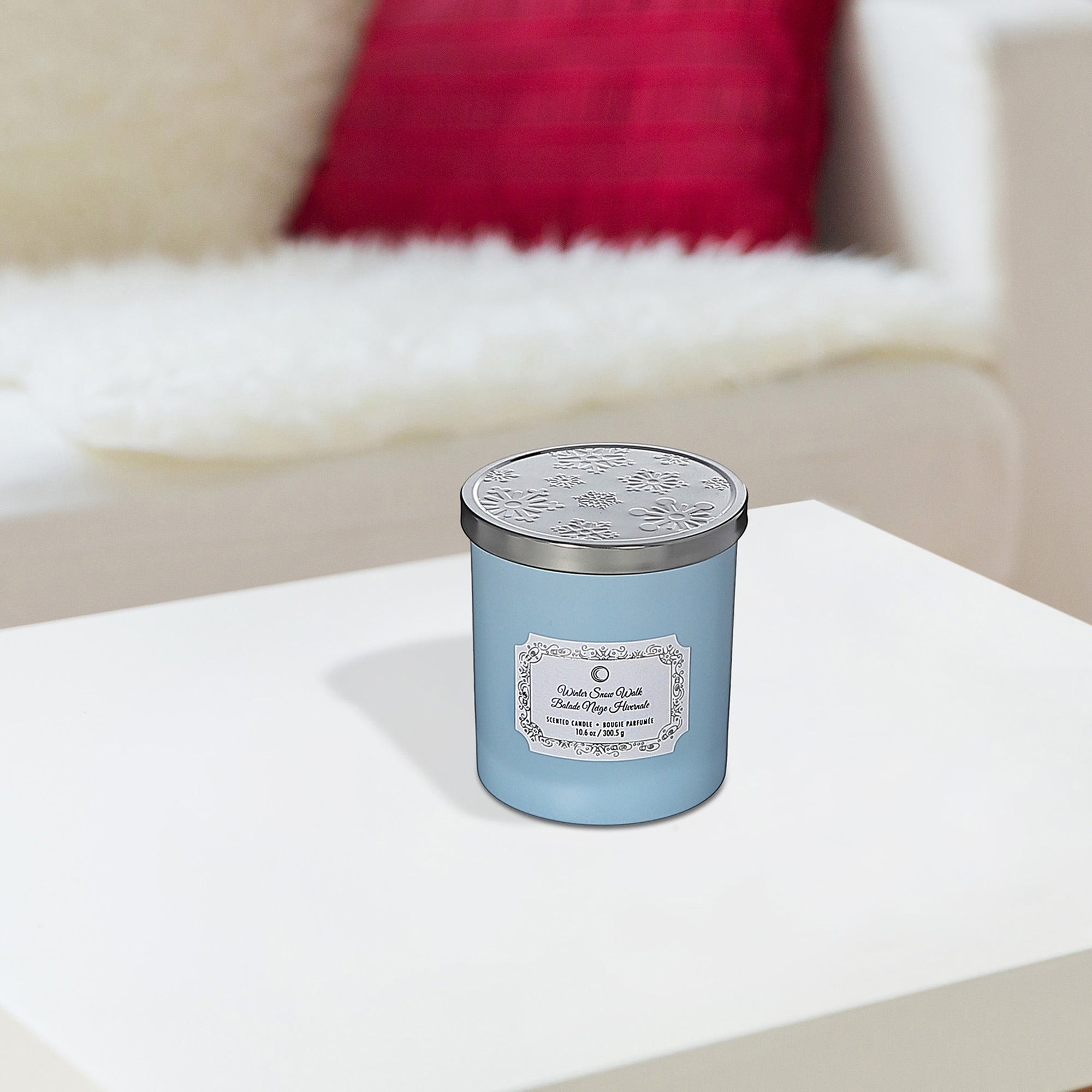 Christmas Jar Candle Winter Snow Walk 10.5 Oz, Holiday Candle, Festive Fragrance