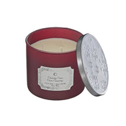 Christmas 3 Wick Jar Candle Cranberry Cassis 14 Oz, Holiday Candle, Festive Fragrance
