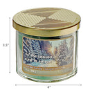 14 Oz 3 Wick Jar Candle With Metal Lid (Tis The Season) - Set of 2