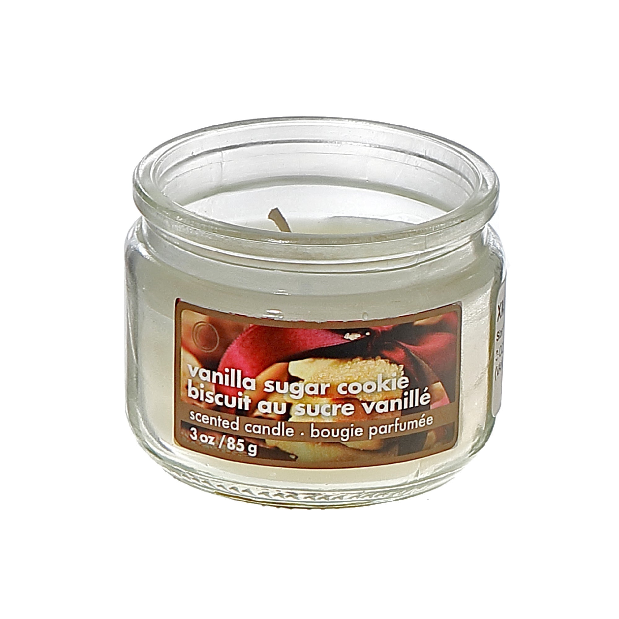 3oz Scented Jar Candle with Vanilla Sugar Cookie Fragrance - Set of 6, Christmas Candle, Holiday Table Decor, Festive Gift