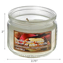 3 Oz Scented Jar Candle (Vanilla Sugar Cookie) - Set of 6