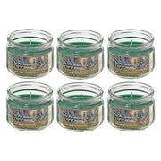 3oz Scented Jar Candle with Tis The Season Fragrance - Set of 6, Holiday Candle, Christmas Table Accent, Festive Gift