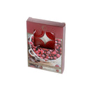 6 Pk Metal Cup Scented Tealights (Christmas Cranberry) - Set of 6