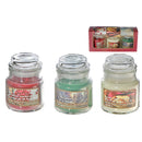 3 Pack Assorted 3Oz Scented Glass Jar Candle Gift Set