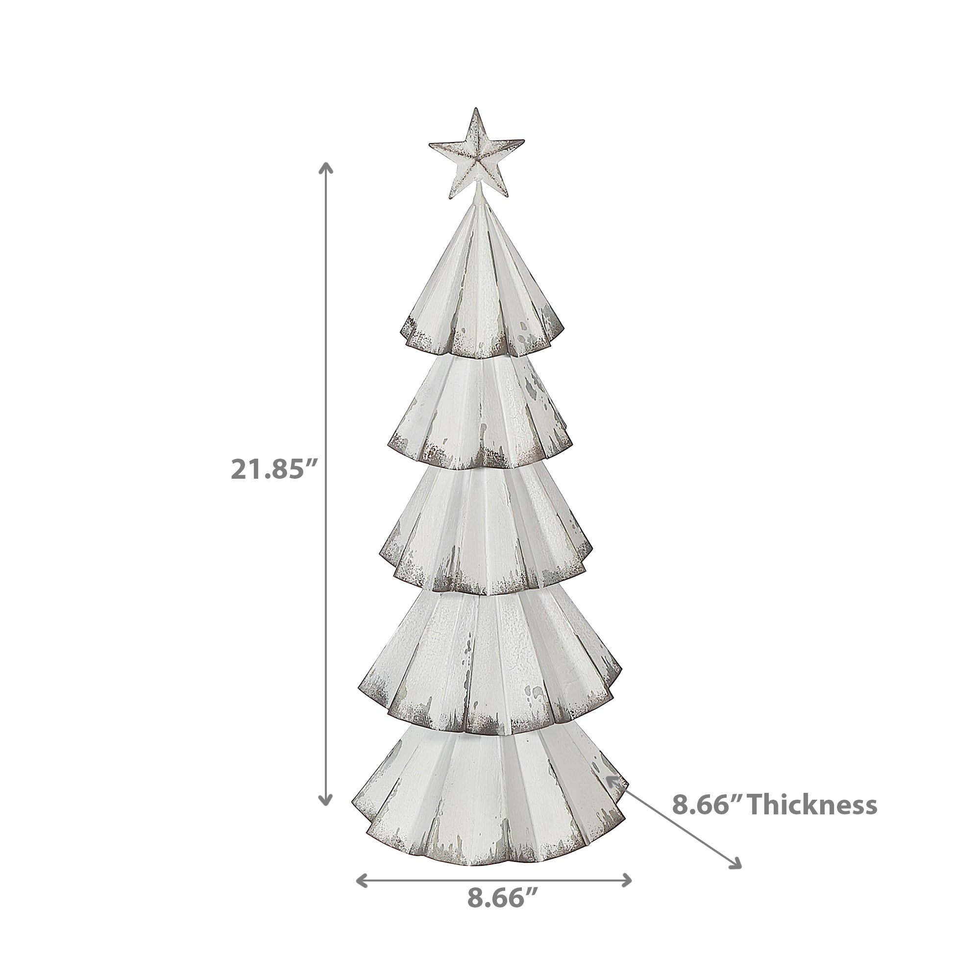 Large Metal Christmas Tree – Holiday Table Decoration