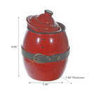 Metal Santa Jar With Lid