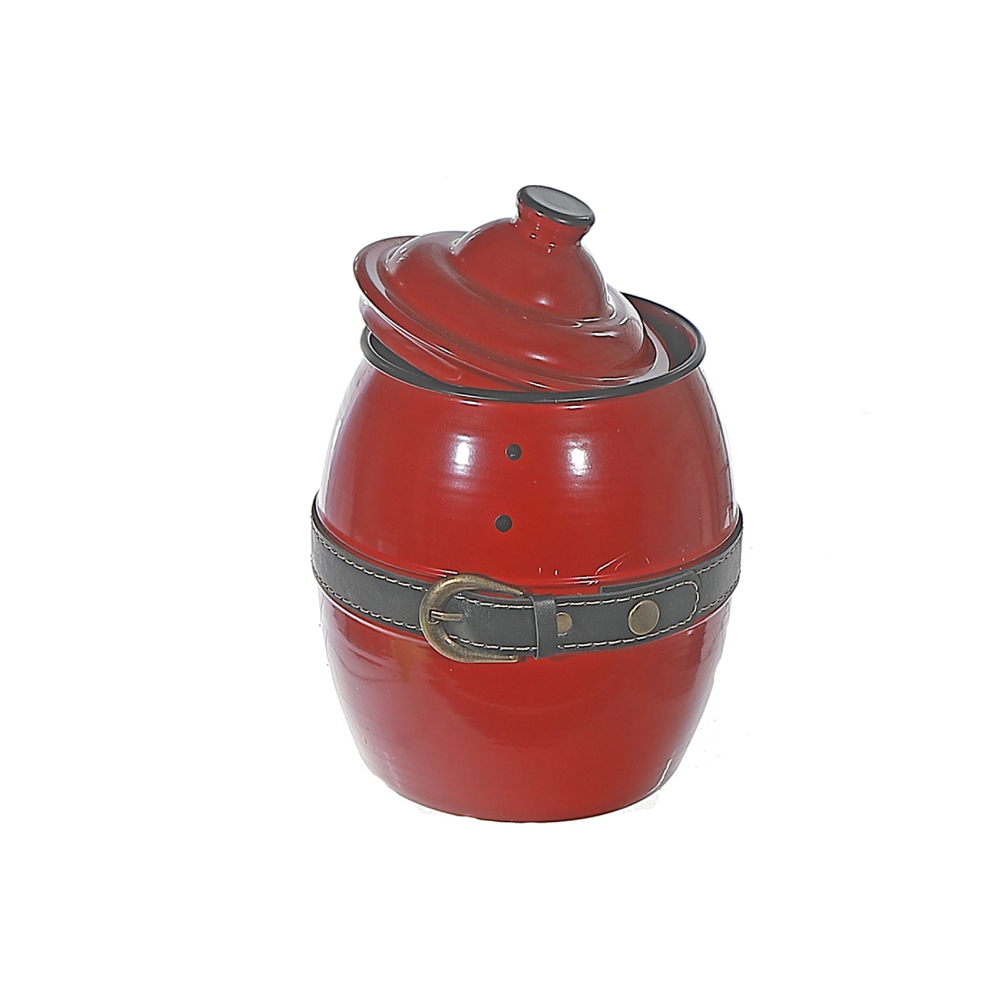 Metal Santa Jar with Lid – Christmas Holiday Decor