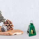 Metal Cut Out Lantern With Faux Candle (Tree) (Green)