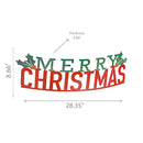Curved Metal Table Sign (Merry Christmas)