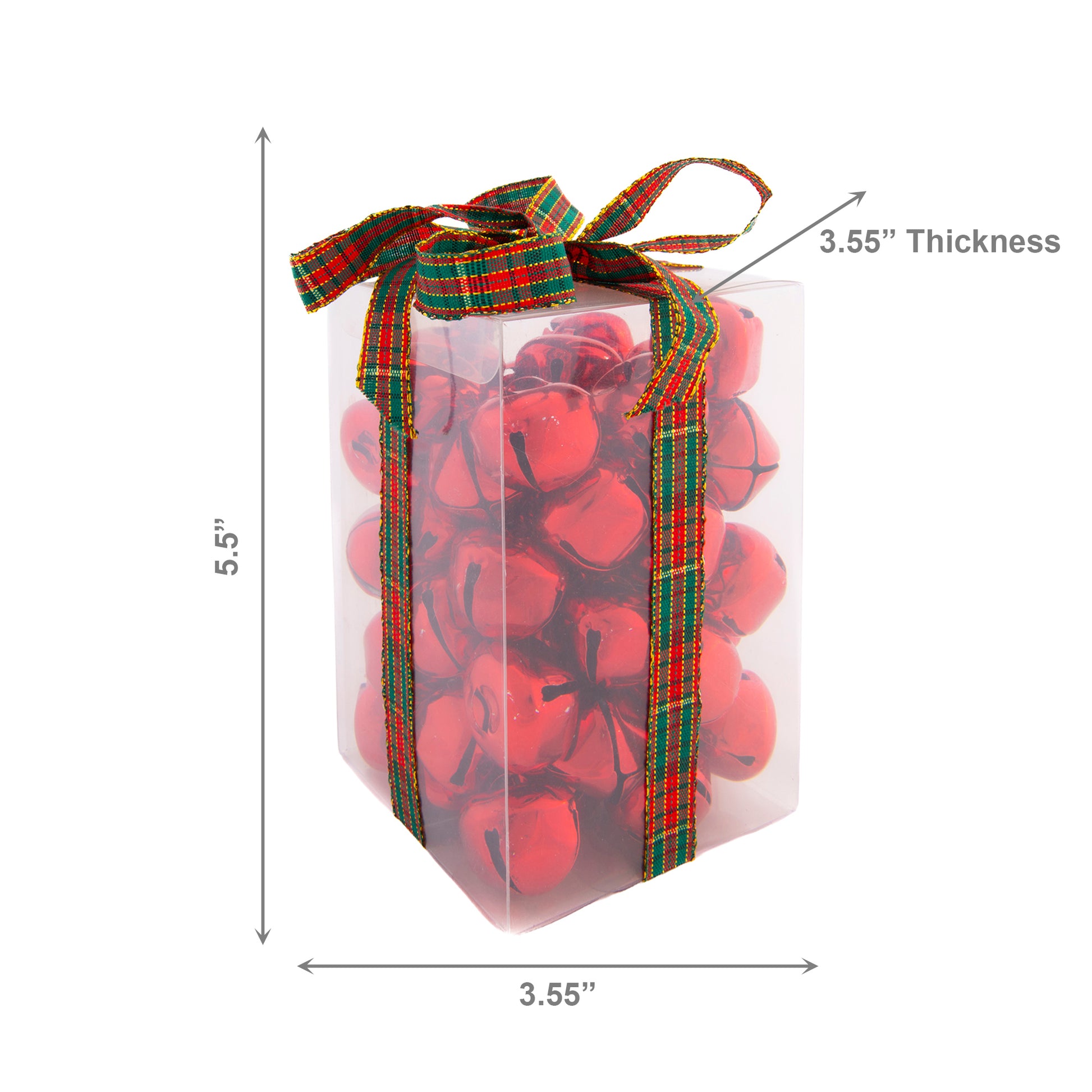 Jingle Bells in PVC Box Red, Christmas, Jingle Bells, Holiday Decor