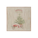 Led Thread Framed Wall Art (Tree On Wagon)
