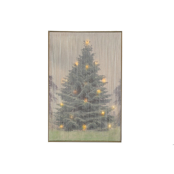 Led Thread Framed Wall Art Christmas Tree
