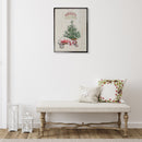 Recycled Paper Framed Wall Art (Tree On Wagon)