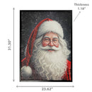 Recycled Paper Framed Wall Art (Santa Portrait)