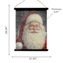 Crinkle Paper Wall Hanger (Santa Portrait)