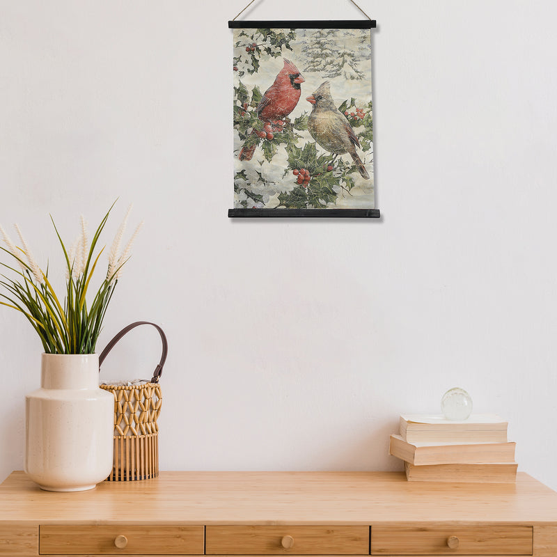 Crinkle Paper Wall Hanger Cardinal