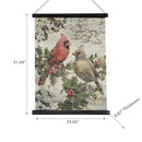 Crinkle Paper Wall Hanger Cardinal