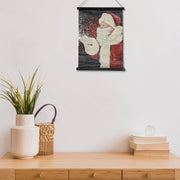Crinkle Paper Santa Wall Hanger – Holiday Decoration
