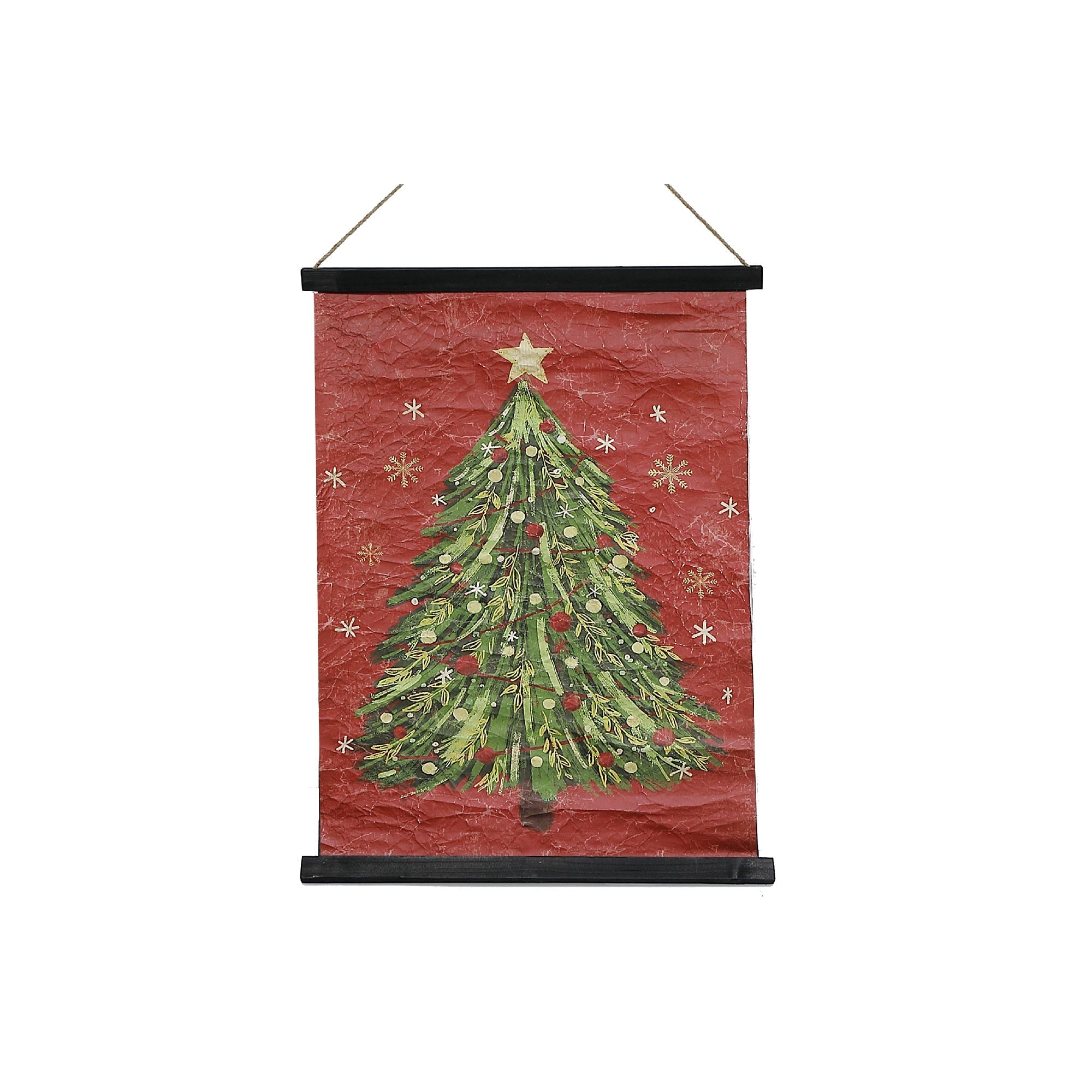 Crinkle Paper Tree Wall Hanger – Holiday Decoration