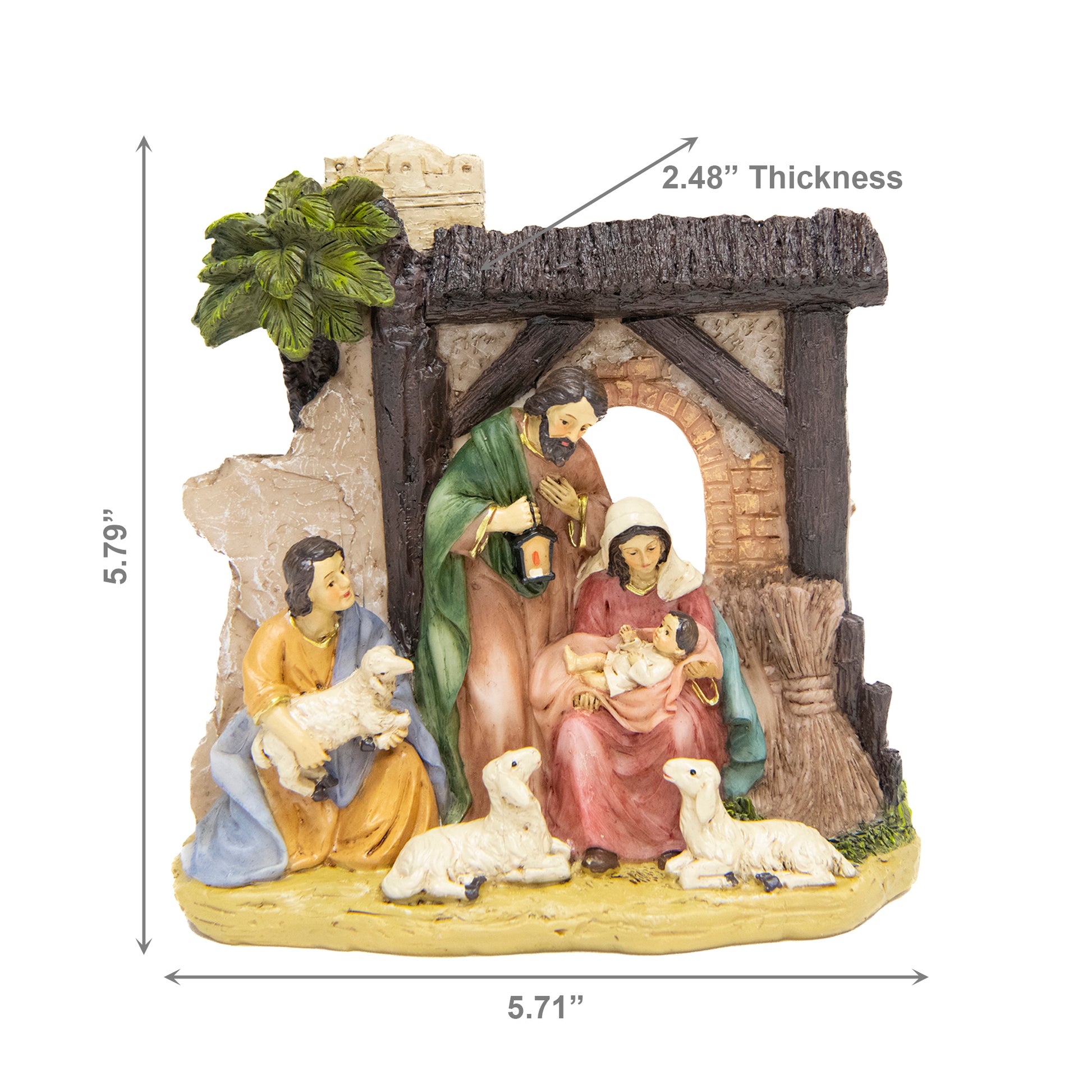 Polyresin Nativity Scene, Christmas, Figurine, Holiday Decor