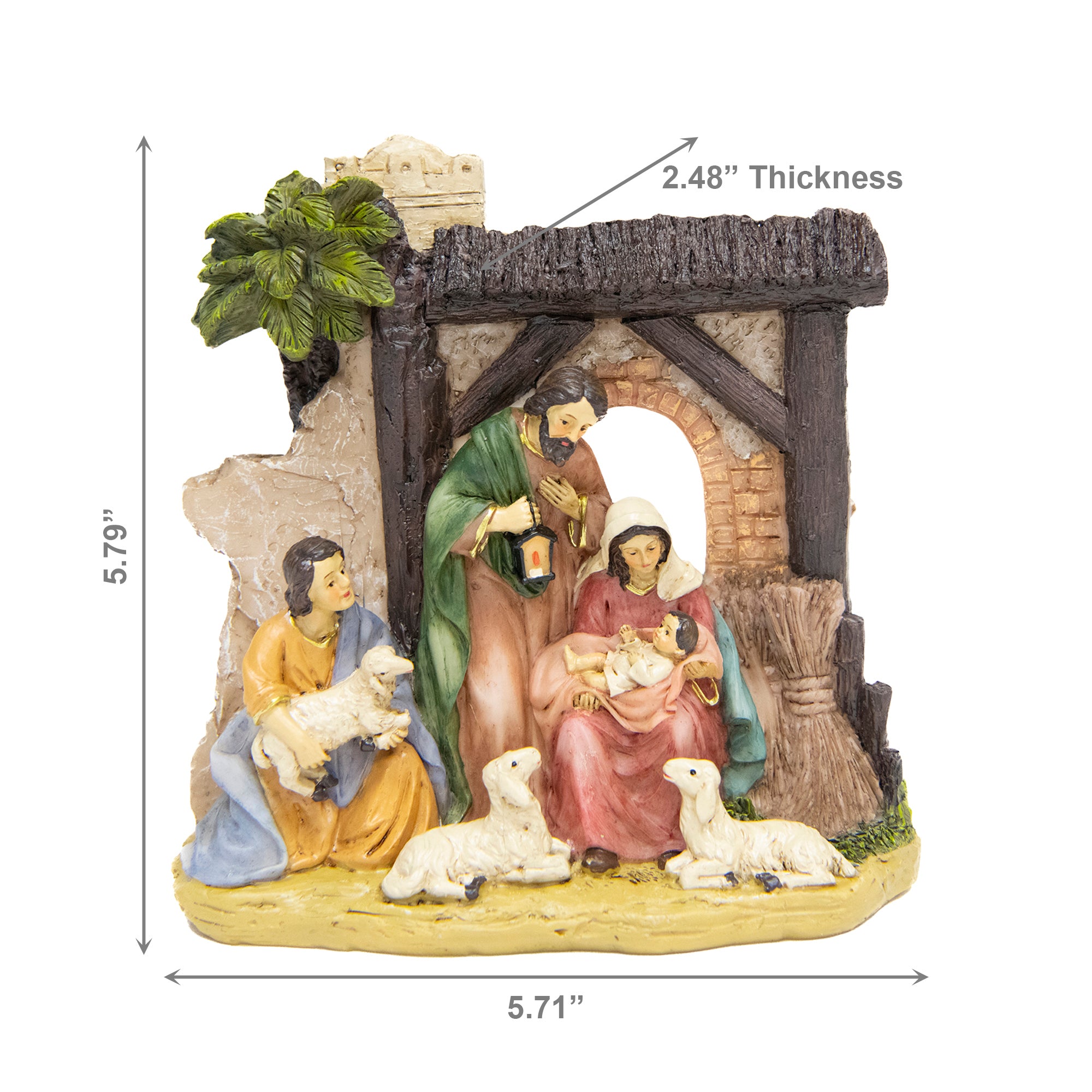 Polyresin Nativity Scene, Christmas, Figurine, Holiday Decor