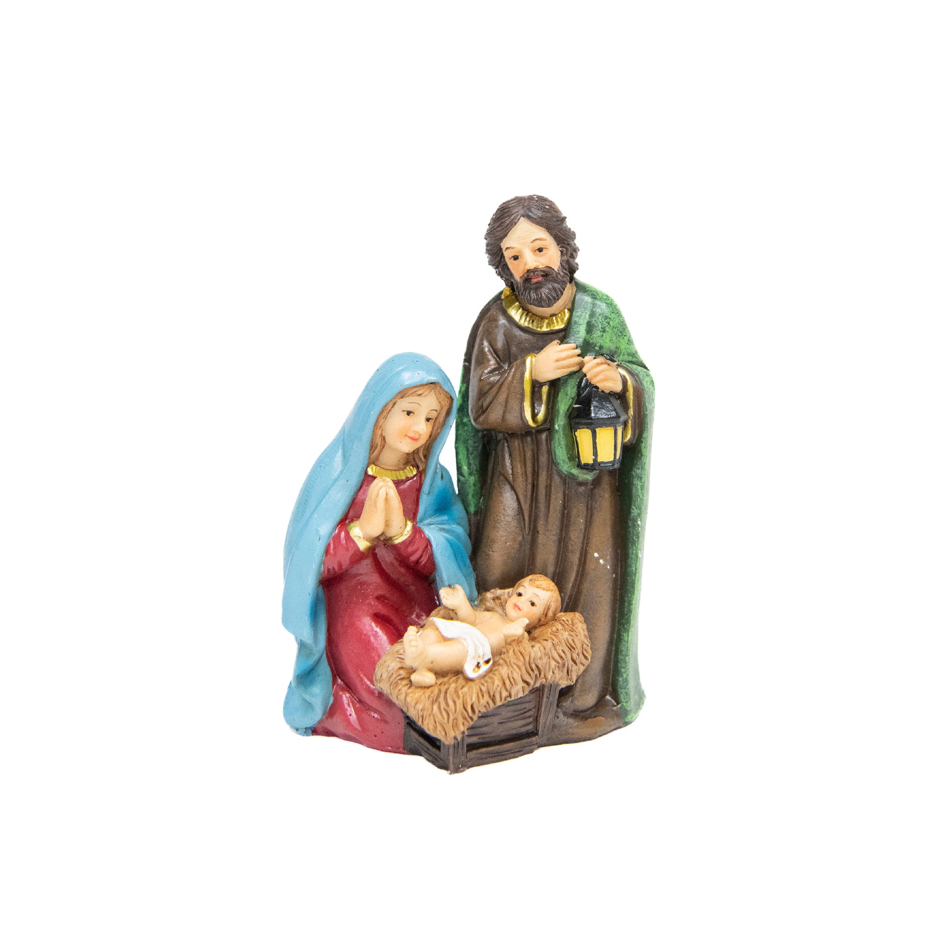 Polyresin Holy Family, Christmas, Figurine, Holiday Decor- Set of 2