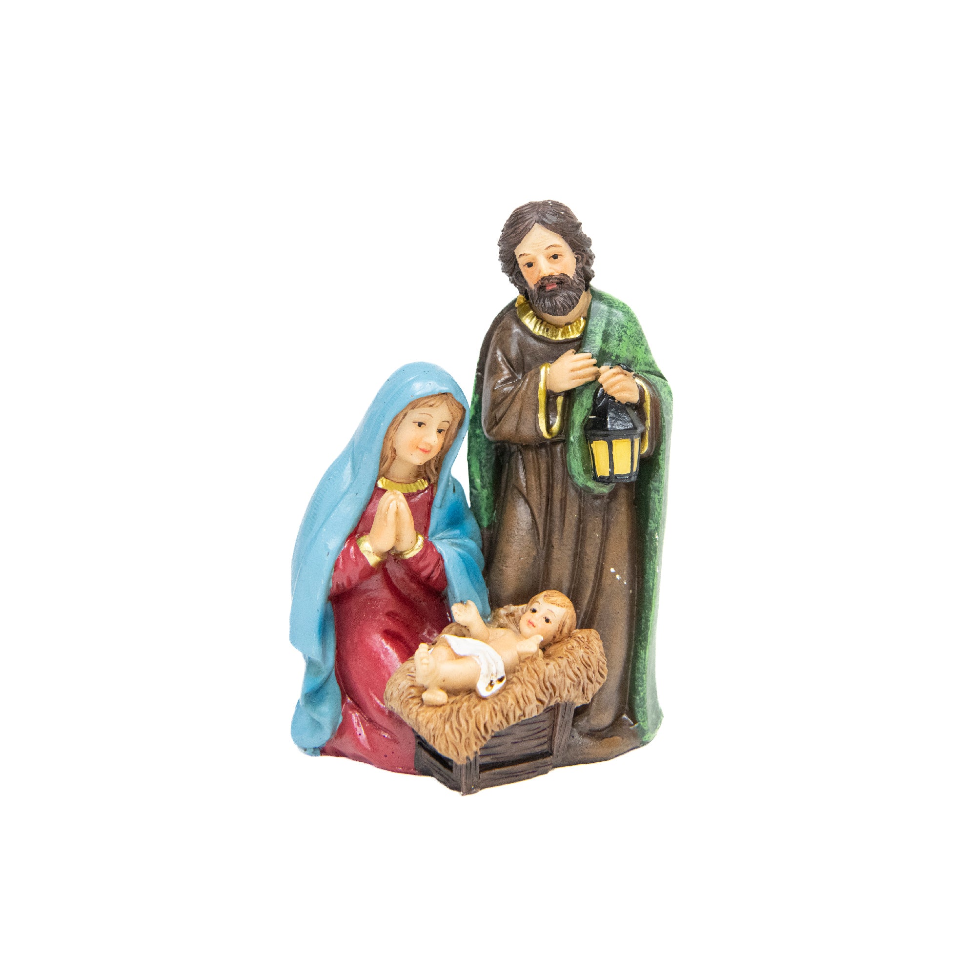 Polyresin Holy Family, Christmas, Figurine, Holiday Decor- Set of 2