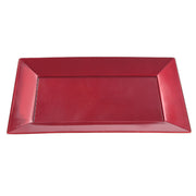 Rect. Serving Tray (Smooth) (Red) (8 X 12) - Set of 2