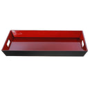 Rect. Serving Tray With Handle (Red)