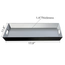 Rect. Serving Tray With Handle (Silver)