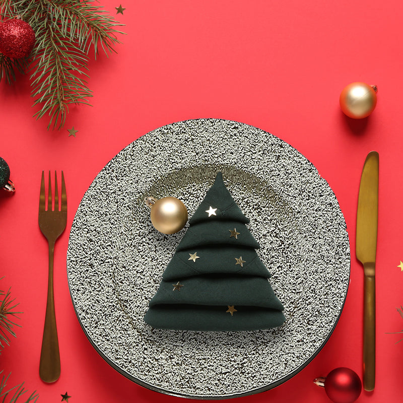 Charger Plate (Glitter) (Champagne) (13") - Set of 12