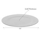 Charger Plate (Glitter) (White) (13") - Set of 12