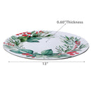 Printed Charger Plate (Wreath) (13") - Set of 12